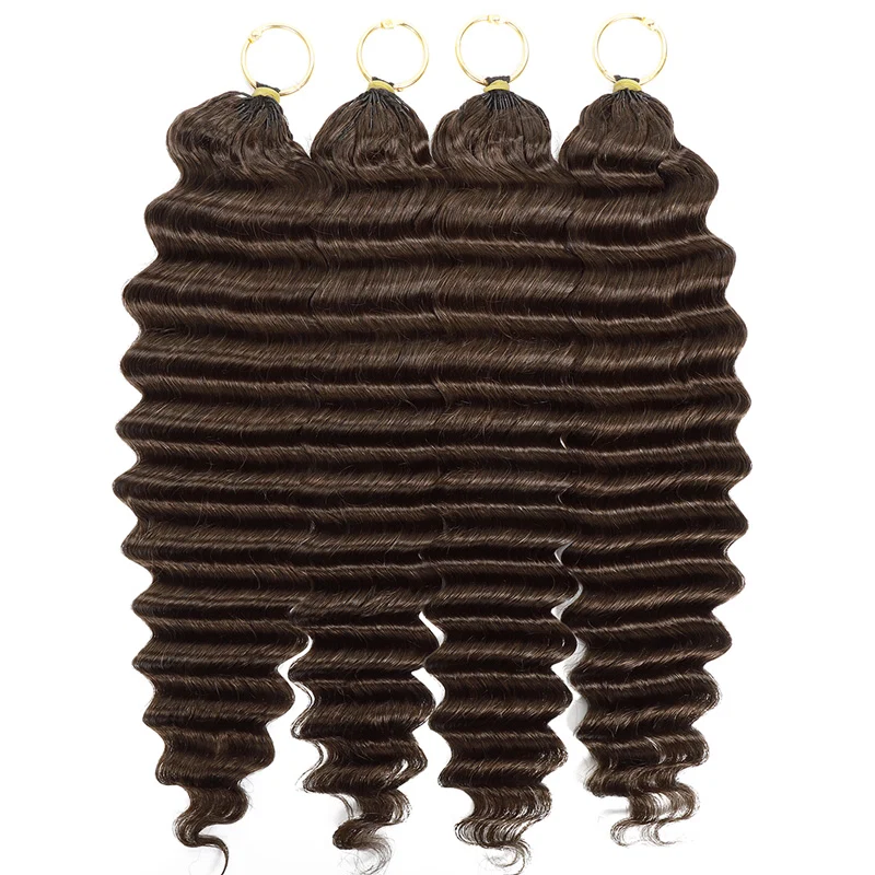 14″ – 24″ #2 Deep Wave Human Hair Crochet Hair