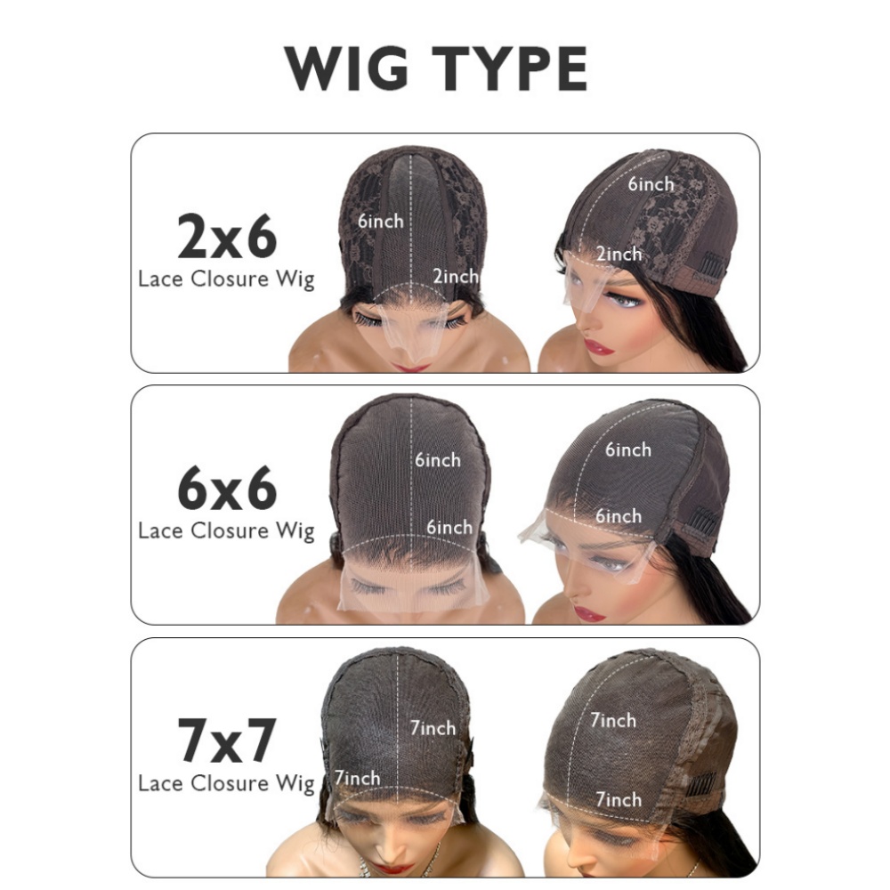 10″ – 40″ Natural Black Color Body Wave Human Hair Lace Front Wig