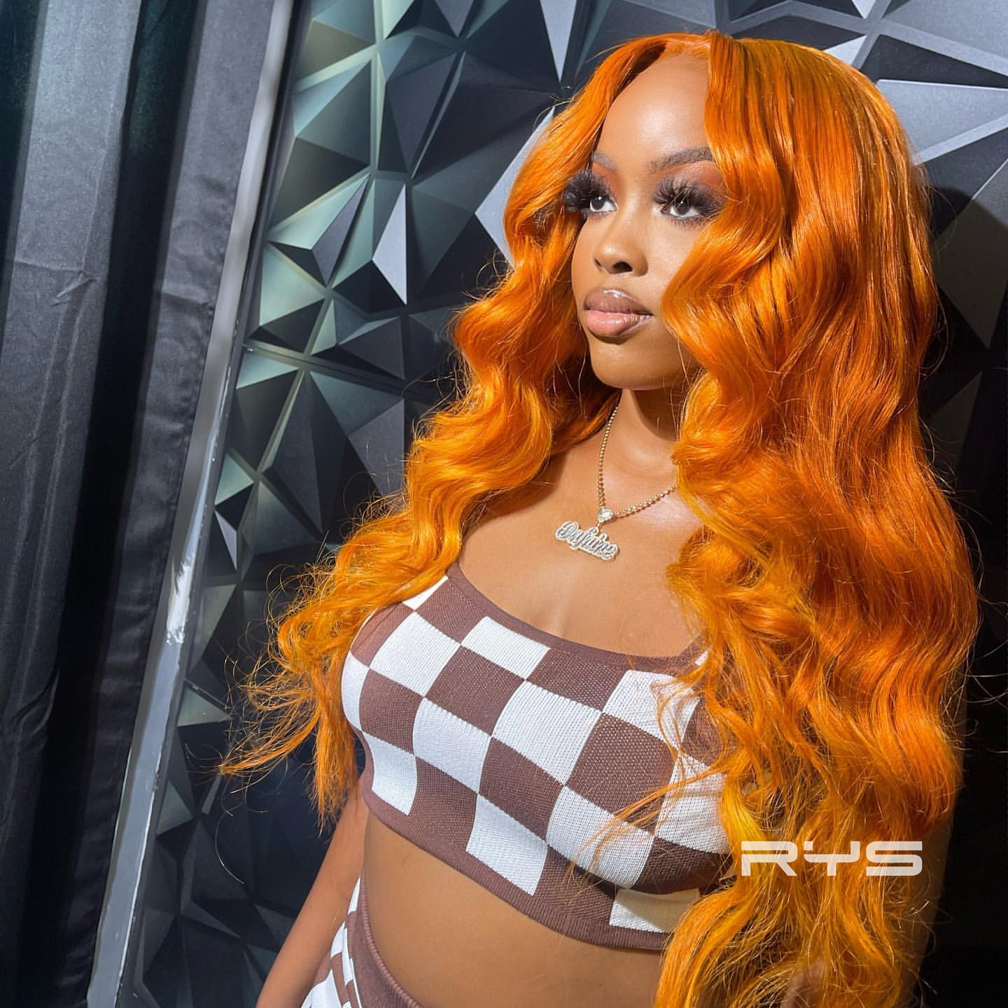 10″ – 40″ Bright Ginger Color Body Wave Human Hair Lace Front Wig