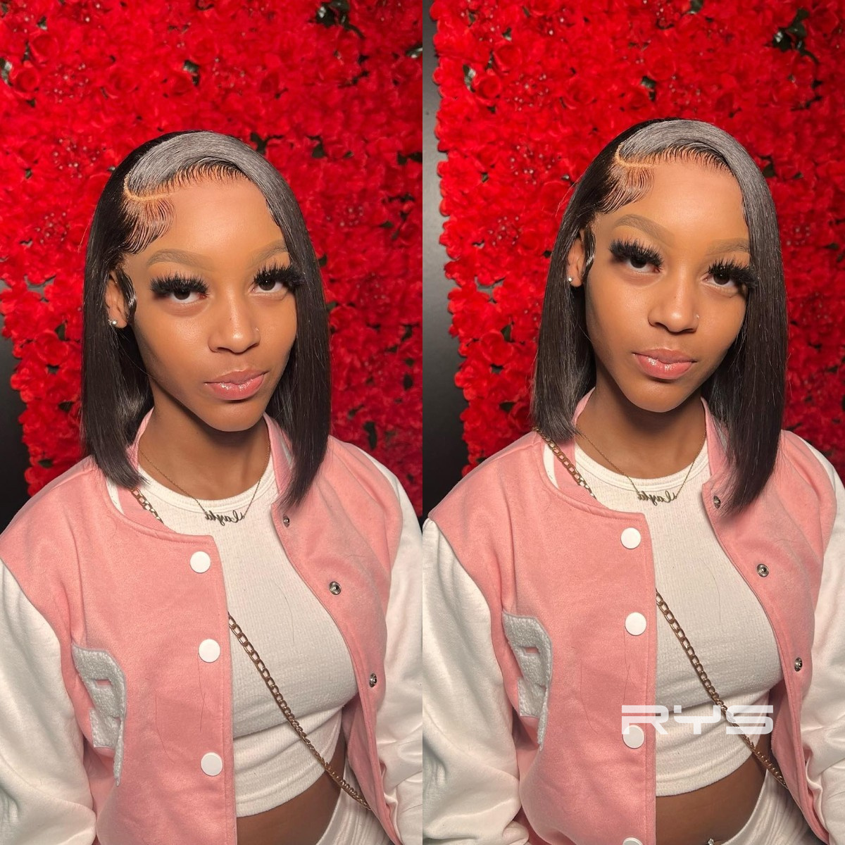8″ – 14″ Natural Colors Bob & Pixie Cut Human Hair Lace Front Wig