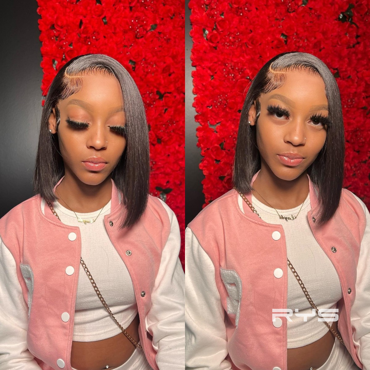 8″ – 14″ Natural Colors Bob & Pixie Cut Human Hair Lace Front Wig