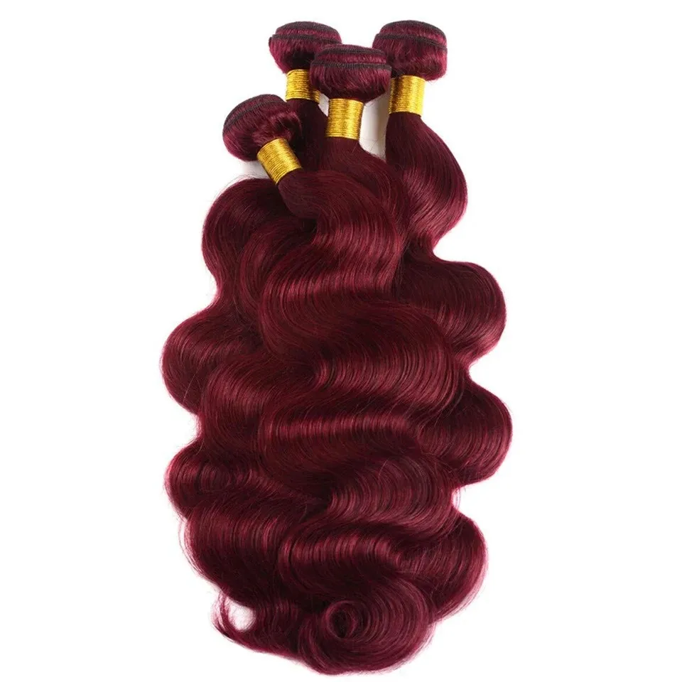 3 Bundles 10″ – 40″ #99J Body Wave Human Hair Bundle