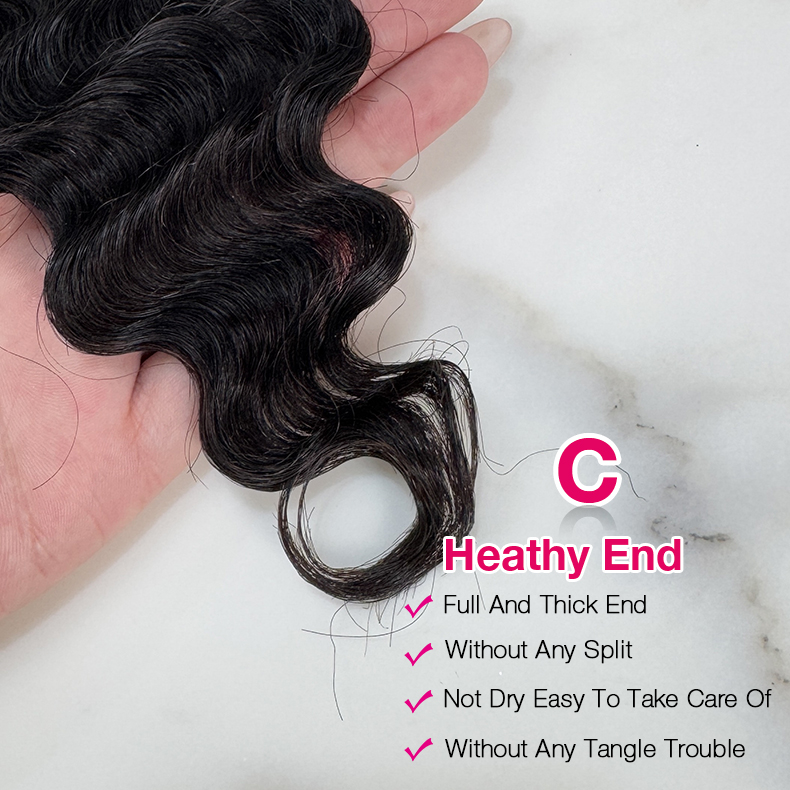 3 Bundles 10″ – 40″ Natural Black Color Burmese Curly Human Hair Bundle