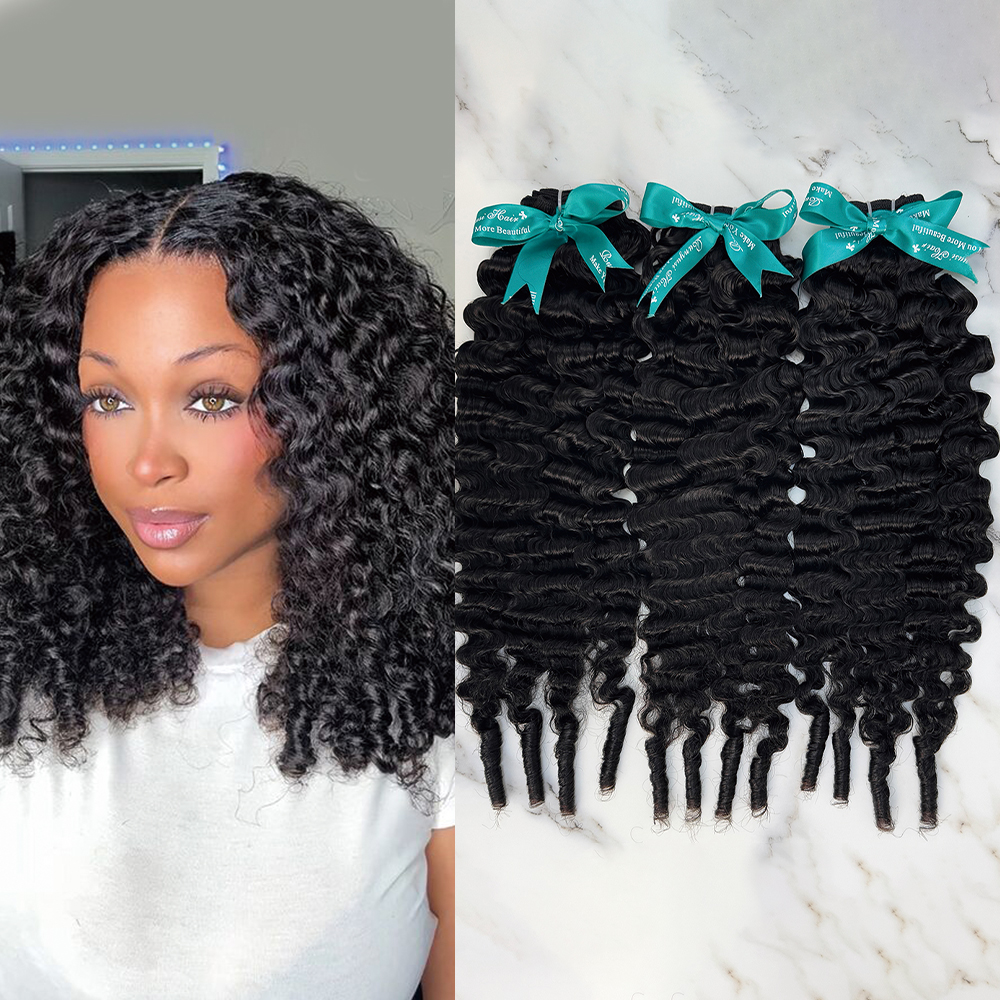 3 Bundles 10″ – 40″ Natural Black Color Burmese Wave Human Hair Bundle