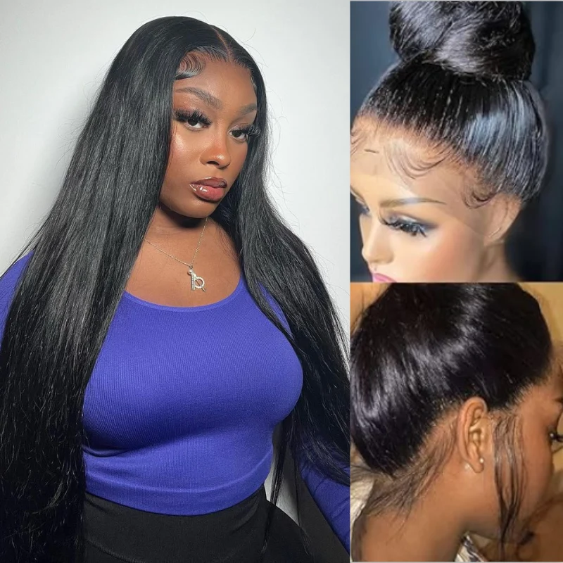 10″ – 30″ Natural Color Straight Human Hair Full Lace Wig