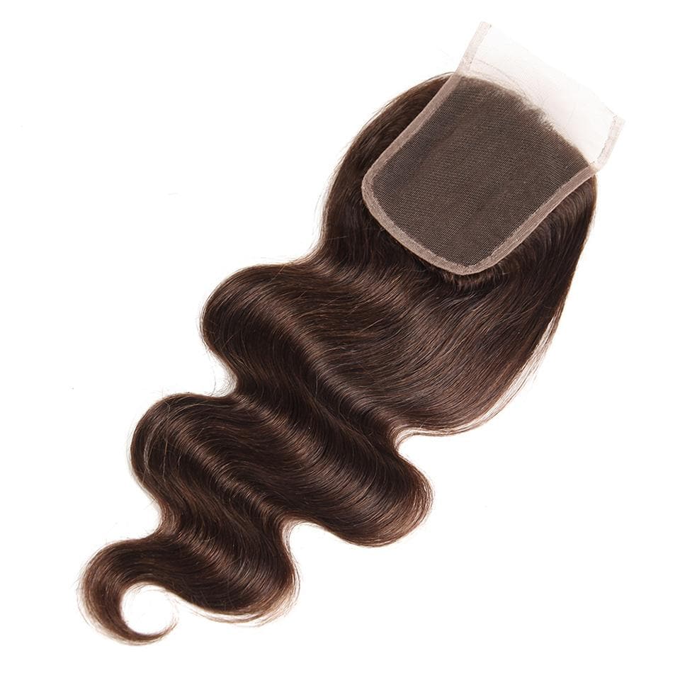 #4 Color Body Wave 3 Bundles with 4*4 Lace Closure