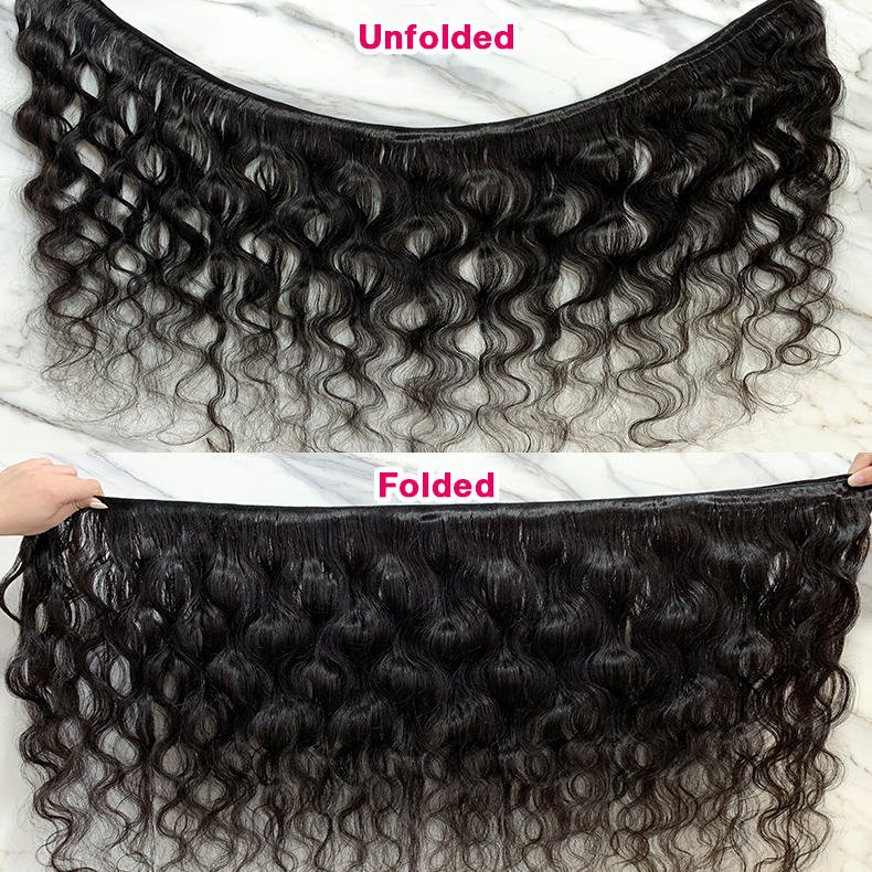 3 Bundles 10″ – 40″ Natural Black Color Body Wave Human Hair Bundle