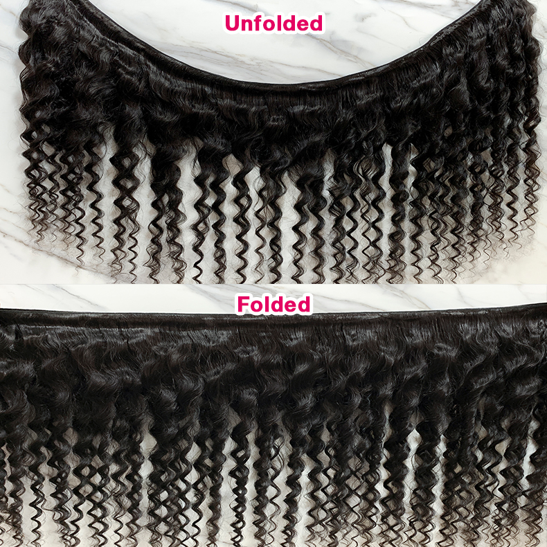 Natural Black Color Pineapple Wave 4 Bundles with 5*5 Lace Closure