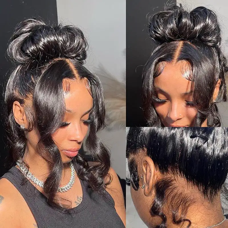 10″ – 30″ Natural Color Body Wave Human Hair Full Lace Wig