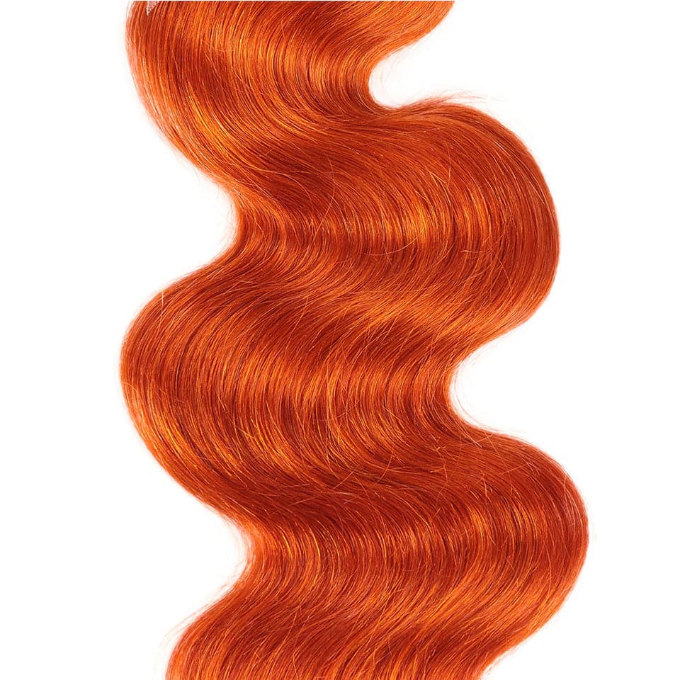 3 Bundles 10″ – 40″ #350 Ginger Body Wave Human Hair Bundle