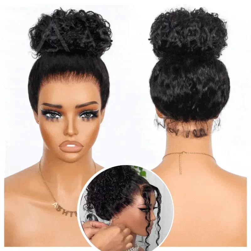 10″ – 36″ Highlight Color Water Wave Human Hair 360 Lace Wig