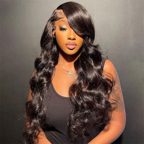 10″ – 30″ Natural Color Body Wave Human Hair Full Lace Wig