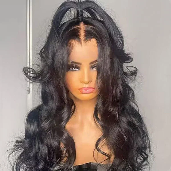10″ – 30″ Natural Color Body Wave Human Hair Full Lace Wig
