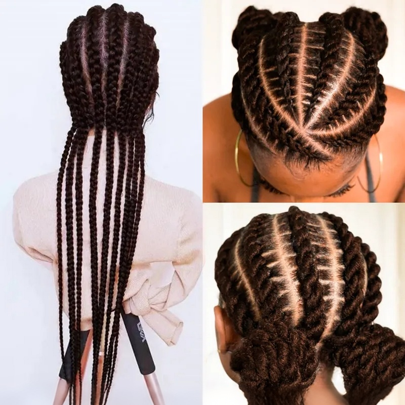 10″ – 30″  4# Chocolate Brown Curly/Body Wave Human Hair Full Lace Wig