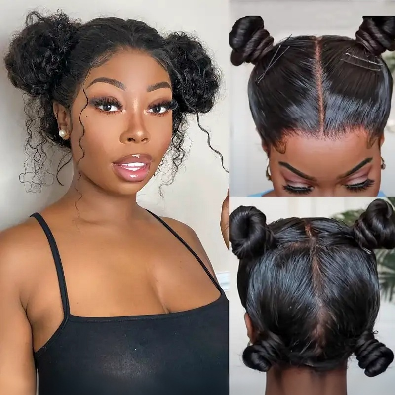 10″ – 30″ Natural Color Deep Wave Human Hair Full Lace Wig