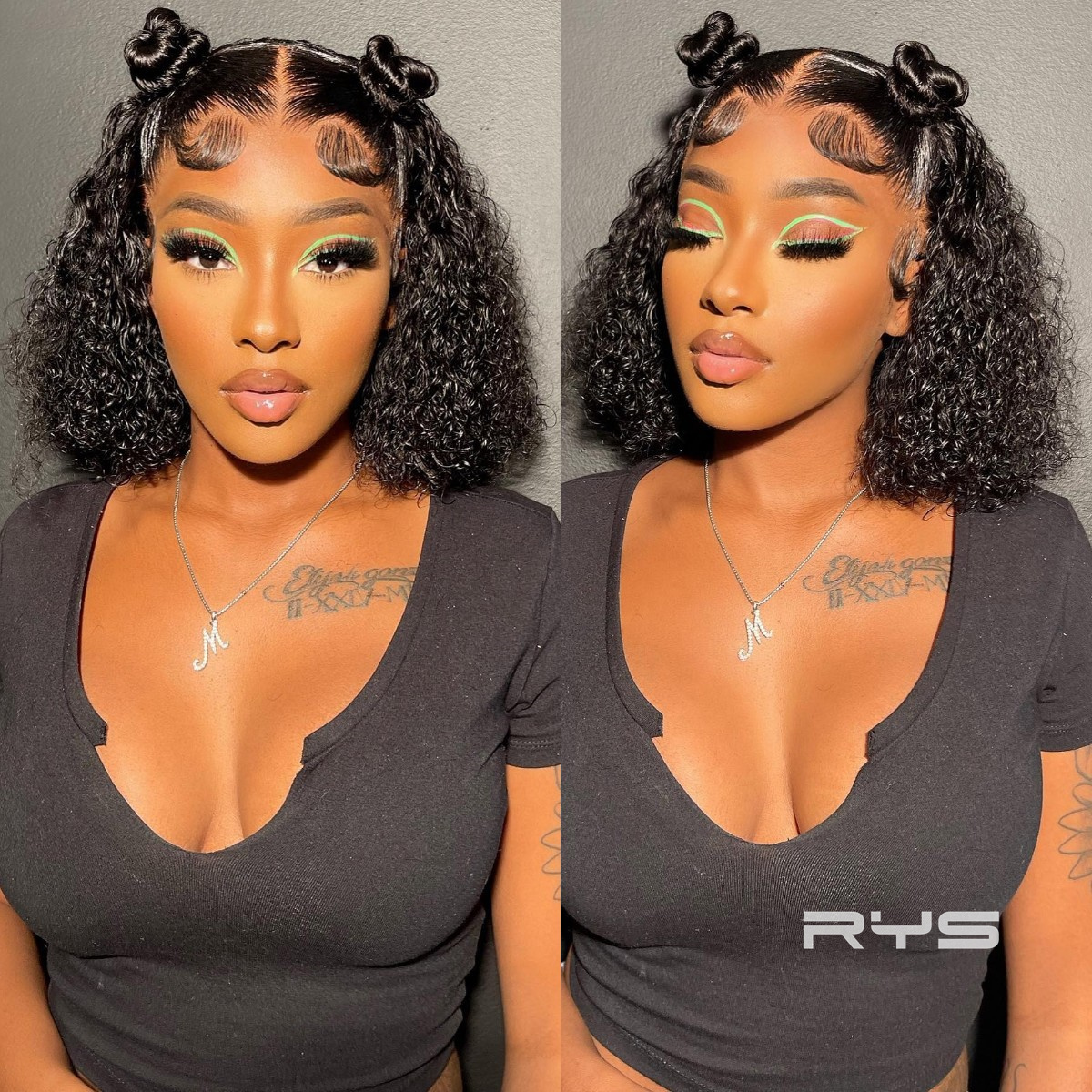 8″ – 14″ Natural Colors Bob & Pixie Cut Human Hair Lace Front Wig