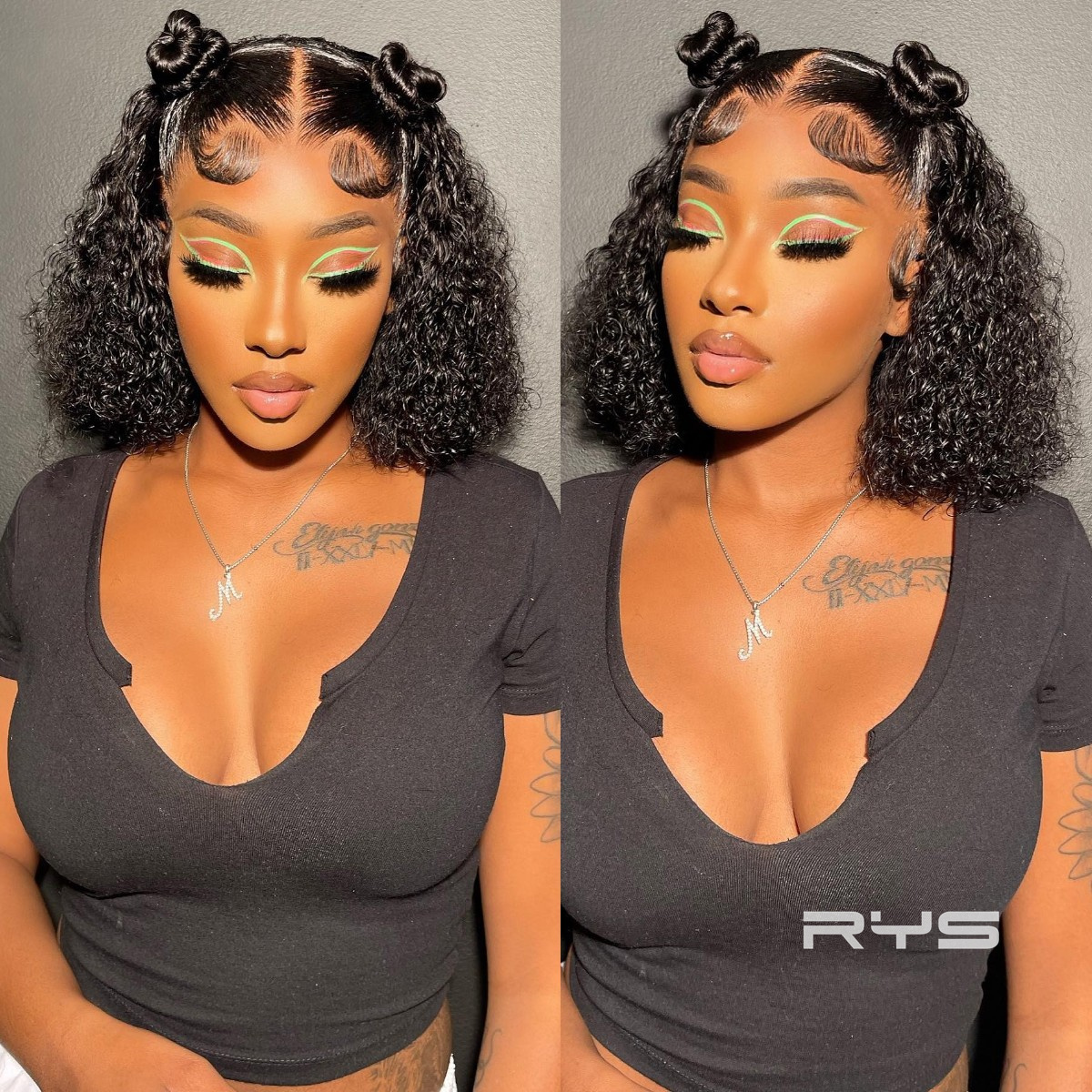 8″ – 14″ Natural Colors Bob & Pixie Cut Human Hair Lace Front Wig